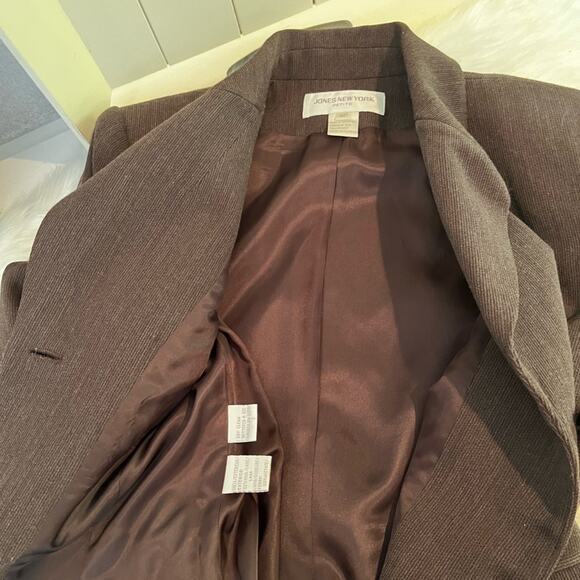 NEW Jones New York Career Wool Striped Career Longline Blazer Jacket Y2K 4P NWOT - Picture 14 of 14